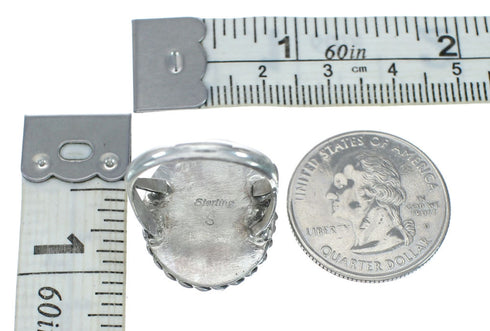 Turquoise Navajo Sterling Silver Ring Size 7 SN20238