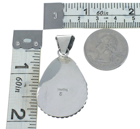 Navajo Native American Turquoise Sterling Silver Pendant SN20068