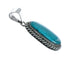 Navajo Native American Turquoise Sterling Silver Pendant SN20075
