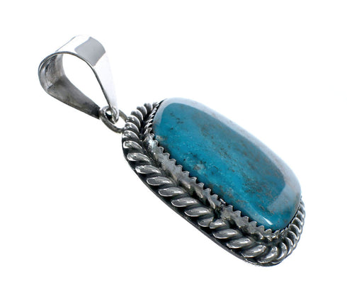 Navajo Native American Turquoise Sterling Silver Pendant SN20074