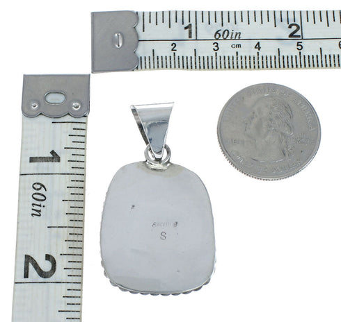 Navajo Native American Turquoise Sterling Silver Pendant SN20074