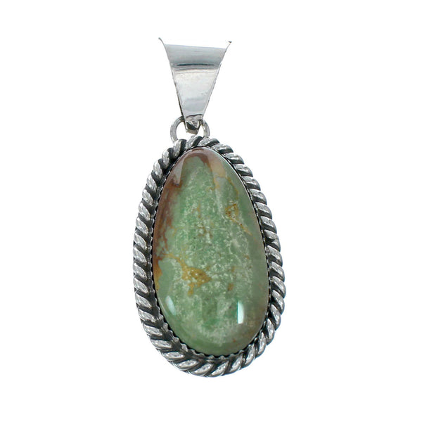 Navajo Native American Turquoise Sterling Silver Pendant SN20076