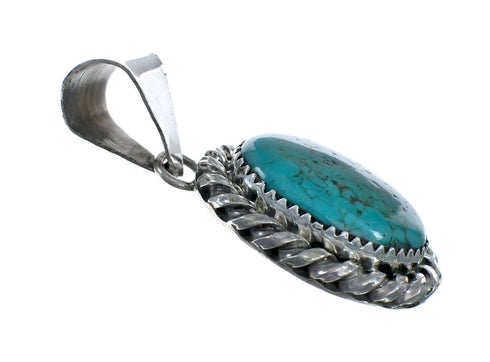 Navajo Native American Turquoise Sterling Silver Pendant SN20086