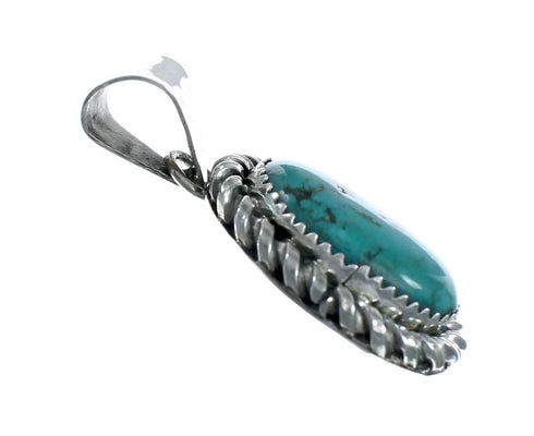 Navajo Native American Turquoise Sterling Silver Pendant SN20085