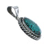 Navajo Native American Turquoise Sterling Silver Pendant SN20084