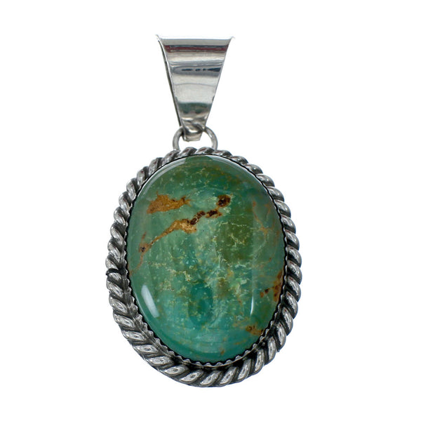 Navajo Native American Turquoise Sterling Silver Pendant SN20087