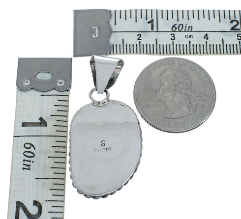 Navajo Native American Turquoise Sterling Silver Pendant SN20079
