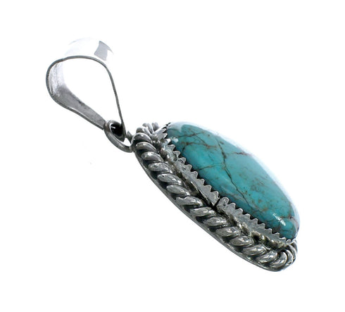 Navajo Native American Turquoise Sterling Silver Pendant SN20081