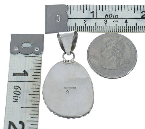 Navajo Native American Turquoise Sterling Silver Pendant SN20081