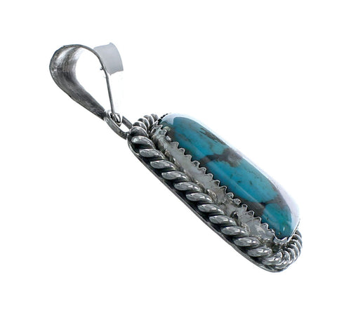 Navajo Native American Turquoise Sterling Silver Pendant SN20082