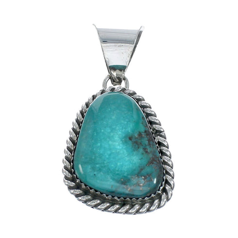 Navajo Native American Turquoise Sterling Silver Pendant SN20083