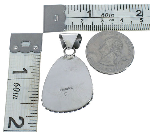 Navajo Native American Turquoise Sterling Silver Pendant SN20083