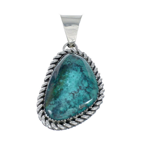 Navajo Native American Turquoise Sterling Silver Pendant SN20099