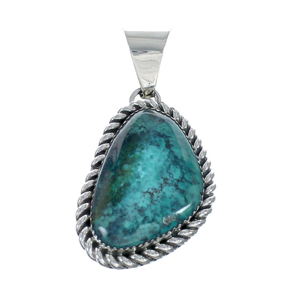 Navajo Native American Turquoise Sterling Silver Pendant SN20099