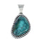 Navajo Native American Turquoise Sterling Silver Pendant SN20099