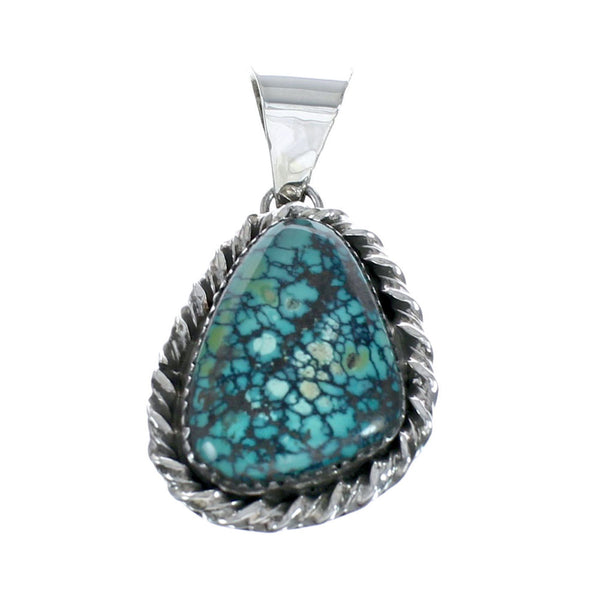 Navajo Native American Turquoise Sterling Silver Pendant SN20065