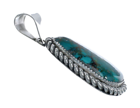 Navajo Native American Turquoise Sterling Silver Pendant SN20092