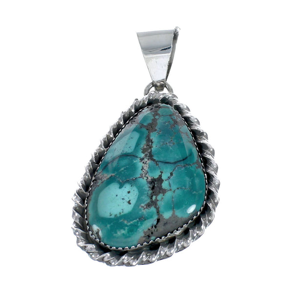 Navajo Native American Turquoise Sterling Silver Pendant SN20096