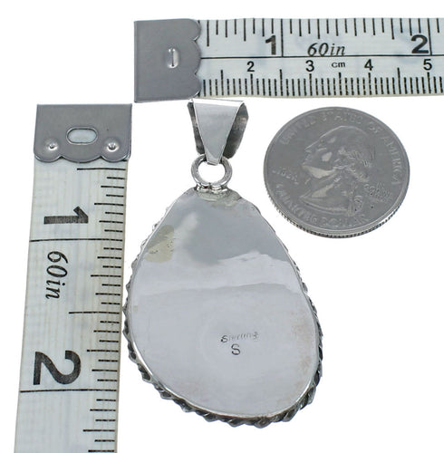 Navajo Native American Turquoise Sterling Silver Pendant SN20096