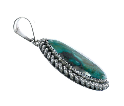 Navajo Native American Turquoise Sterling Silver Pendant SN20095