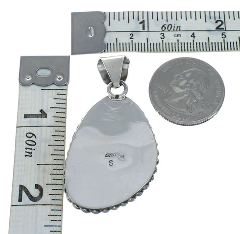 Navajo Native American Turquoise Sterling Silver Pendant SN20095