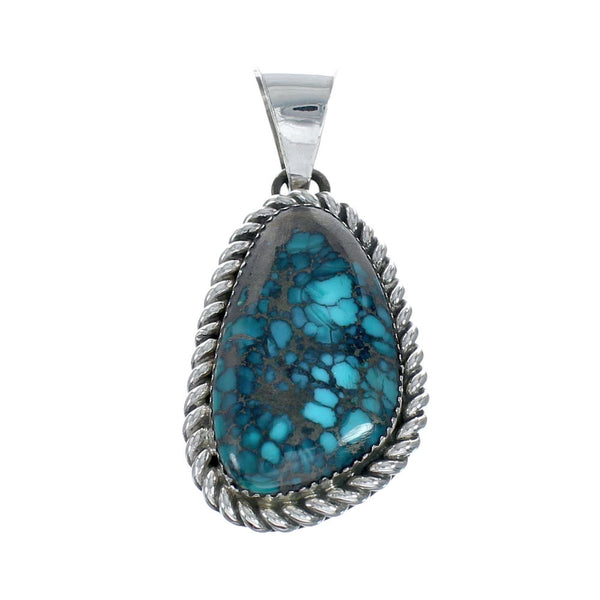 Navajo Native American Turquoise Sterling Silver Pendant SN20091
