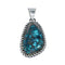Navajo Native American Turquoise Sterling Silver Pendant SN20091