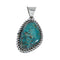 Navajo Native American Turquoise Sterling Silver Pendant SN20097