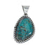 Navajo Native American Turquoise Sterling Silver Pendant SN20097