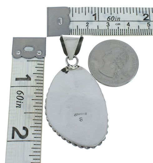 Navajo Native American Turquoise Sterling Silver Pendant SN20097