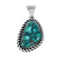 Navajo Native American Turquoise Sterling Silver Pendant SN20058