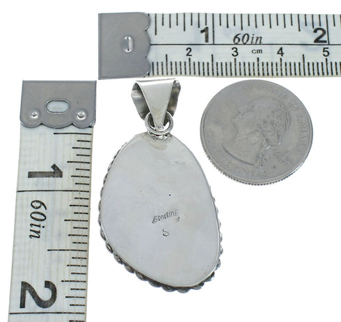 Navajo Native American Turquoise Sterling Silver Pendant SN20058