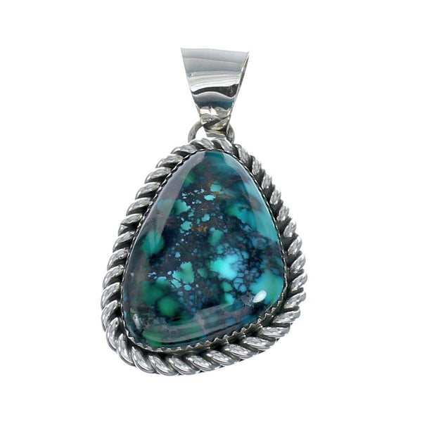 Navajo Native American Turquoise Sterling Silver Pendant SN20093