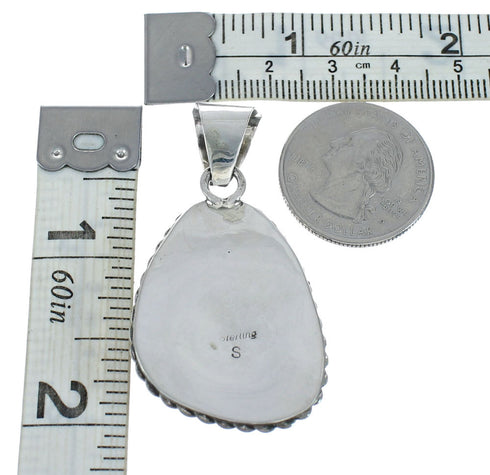 Navajo Native American Turquoise Sterling Silver Pendant SN20093