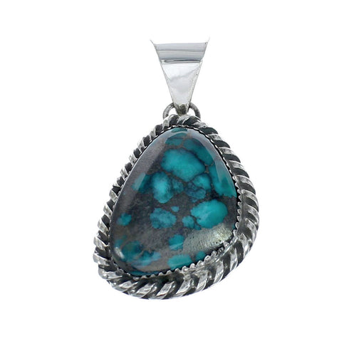 Navajo Native American Turquoise Sterling Silver Pendant SN20059