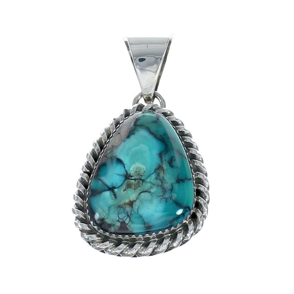 Navajo Native American Turquoise Sterling Silver Pendant SN20063