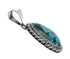 Navajo Native American Turquoise Sterling Silver Pendant SN20063