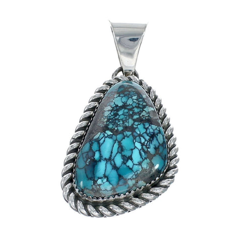 Navajo Native American Turquoise Sterling Silver Pendant SN20090
