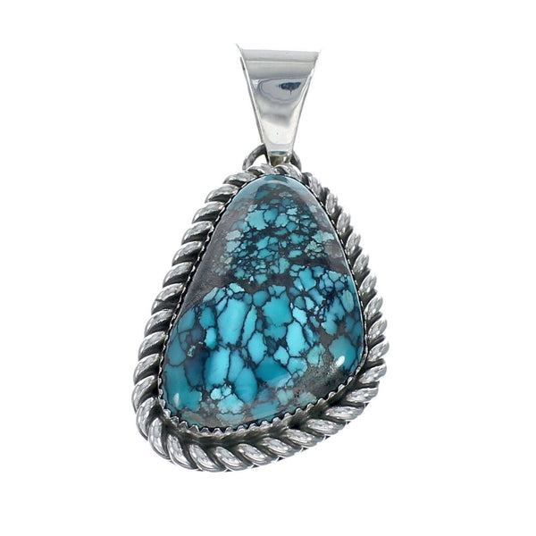 Navajo Native American Turquoise Sterling Silver Pendant SN20090