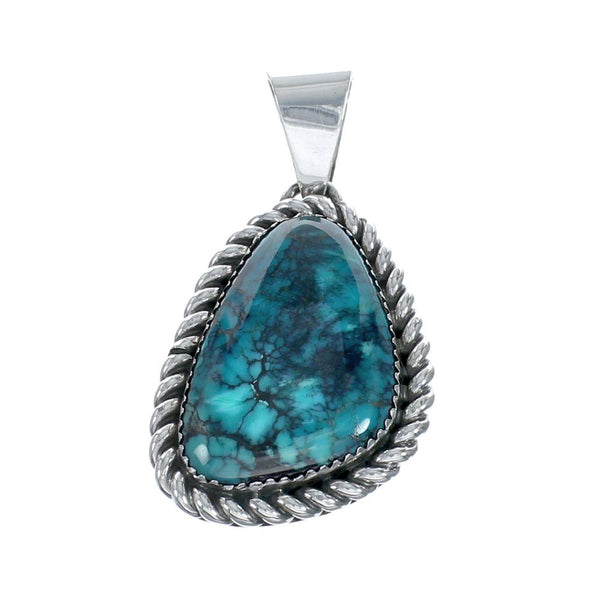 Navajo Native American Turquoise Sterling Silver Pendant SN20100