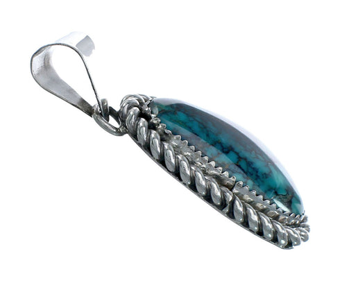 Navajo Native American Turquoise Sterling Silver Pendant SN20066