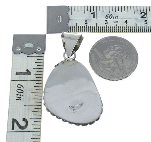 Navajo Native American Turquoise Sterling Silver Pendant SN20066