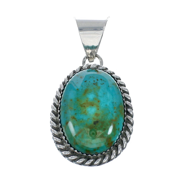 Navajo Native American Turquoise Sterling Silver Pendant SN20088