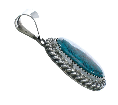 Navajo Native American Turquoise Sterling Silver Pendant SN20089