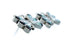 Zuni Indian Butterfly Multicolor Authentic Sterling Silver Post Stud Earrings SN20350