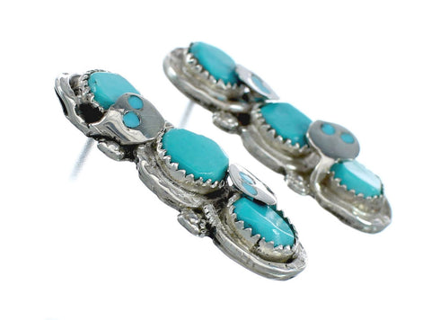 Zuni Snake Effie Grand-Daughter Calavaza Turquoise Post Earrings SN20325