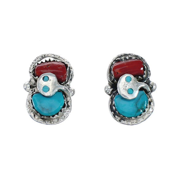 Zuni Snake Effie Grand-Daughter Calavaza Post Earrings SN20327