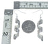 Native American Genuine Sterling Silver Dangle Earrings SN20332