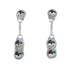 Multicolor Zuni Sun Sterling Silver Post Dangle Earrings SN20324