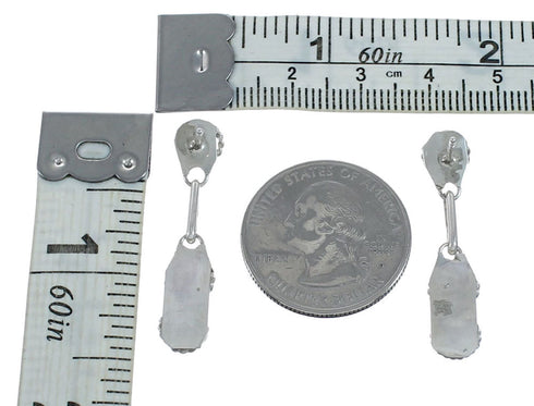 Multicolor Zuni Sun Sterling Silver Post Dangle Earrings SN20324